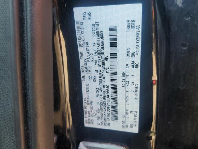 1FMCU0F71GUA66660 - 2016 FORD ESCAPE S BLACK photo 12