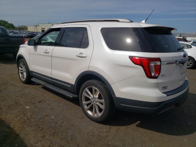 1FM5K8D86KGA81090 - 2019 FORD EXPLORER XLT WHITE photo 2