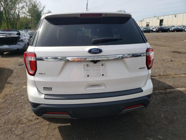 1FM5K8D86KGA81090 - 2019 FORD EXPLORER XLT WHITE photo 6