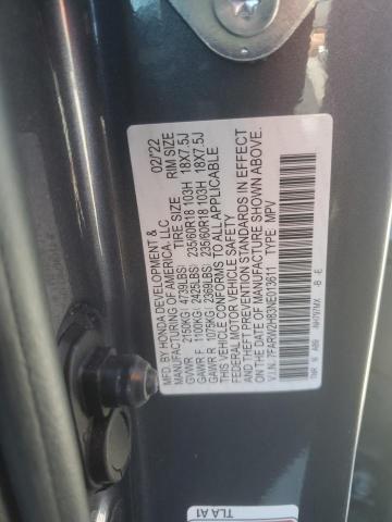 7FARW2H83NE013611 - 2022 HONDA CR-V EXL 灰色 照片 12