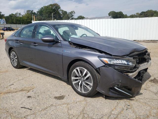 1HGCV3F18JA001393 - 2018 HONDA ACCORD HYBRID Сұр фото 4