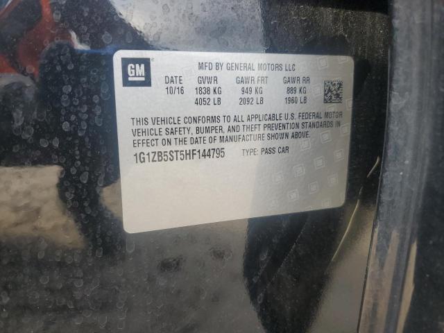 1G1ZB5ST5HF144795 - 2017 CHEVROLET MALIBU LS Negro foto 13