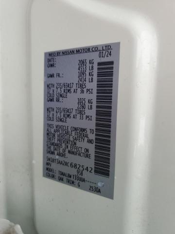 5N1BT3AA2RC682542 - 2024 NISSAN ROGUE S WHITE photo 13