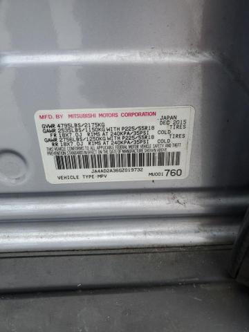 JA4AD2A36GZ019732 - 2016 MITSUBISHI OUTLANDER ES ვერცხლისფერი ფოტო 14