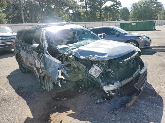 1FM5K8AB7NGA27351 - 2022 FORD EXPLORER POLICE INTERCEPTOR CHARCOAL photo 4