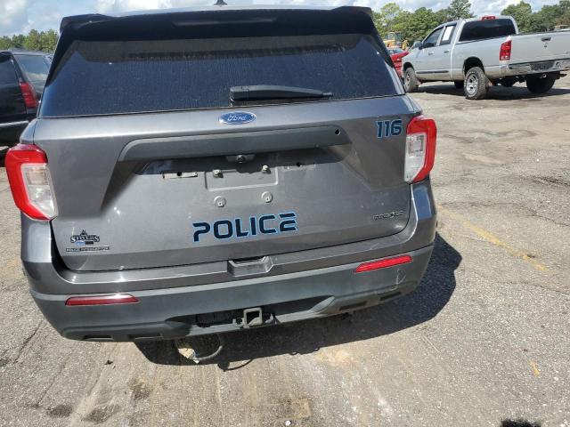1FM5K8AB7NGA27351 - 2022 FORD EXPLORER POLICE INTERCEPTOR CHARCOAL photo 6