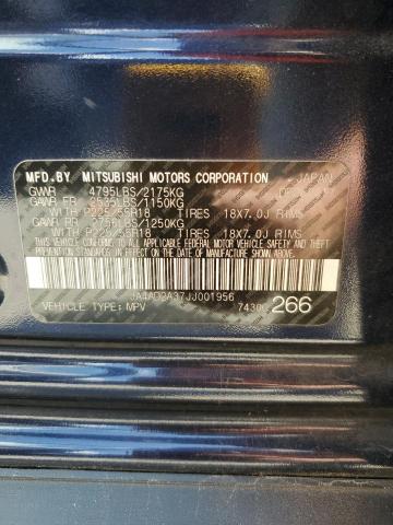 JA4AD2A37JJ001956 - 2018 MITSUBISHI OUTLANDER ES Կապույտ լուսանկար 14