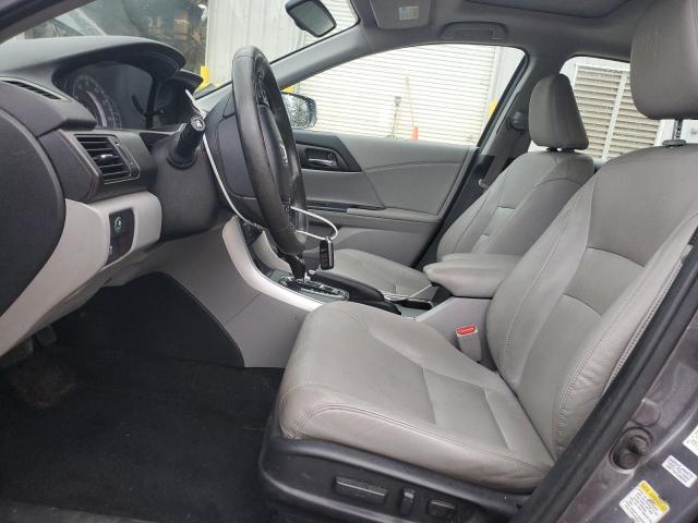 1HGCR3F8XEA019448 - 2014 HONDA ACCORD EXL GRAY photo 7