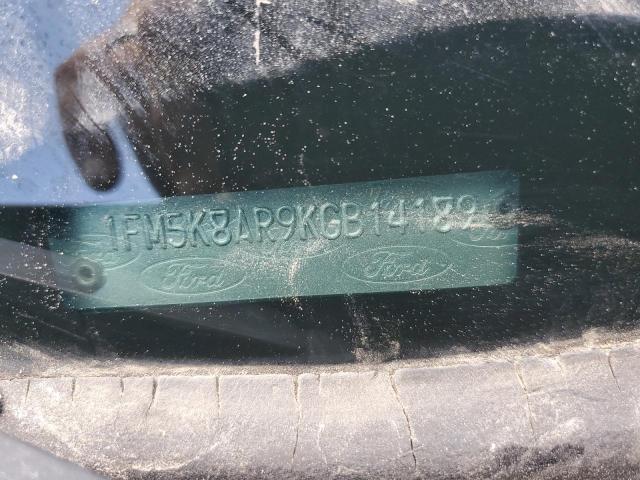 1FM5K8AR9KGB14189 - 2019 FORD EXPLORER POLICE INTERCEPTOR Чорний фото 14