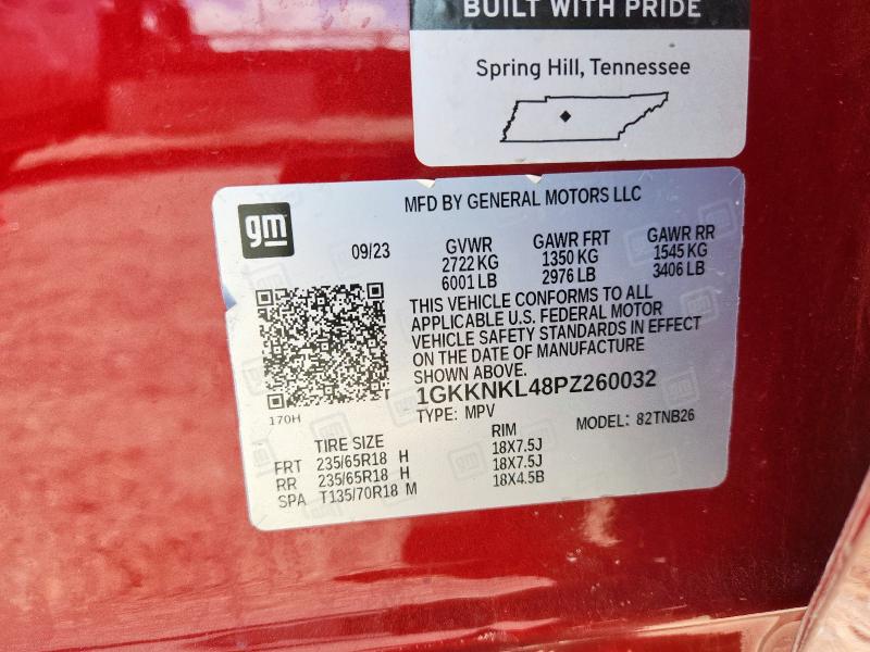 1GKKNKL48PZ260032 - 2023 GMC ACADIA SLE Qırmızı foto 14