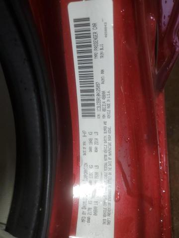 1C3LC55R18N125097 - 2008 CHRYSLER SEBRING TOURING 勃艮第红 照片 12