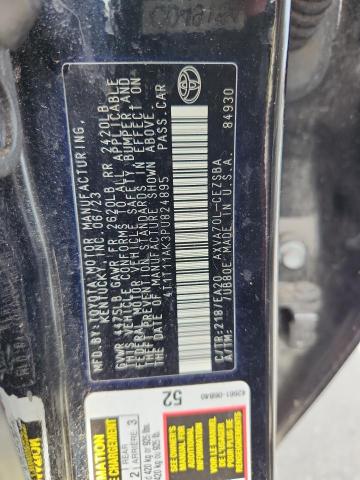 4T1T11AK3PU824895 - 2023 TOYOTA CAMRY SE NIGHT SHADE BLACK photo 12