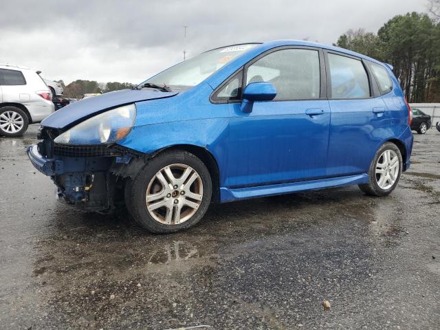 JHMGD38657S050936 - 2007 HONDA FIT S BLUE photo 1
