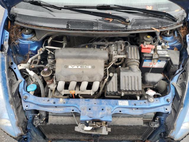 JHMGD38657S050936 - 2007 HONDA FIT S BLUE photo 12