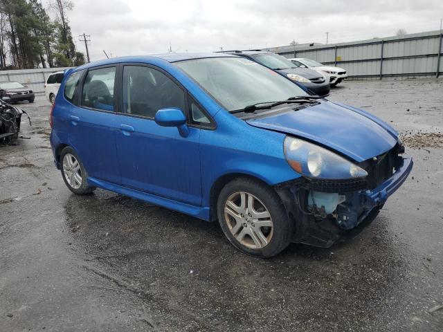 JHMGD38657S050936 - 2007 HONDA FIT S BLUE photo 4