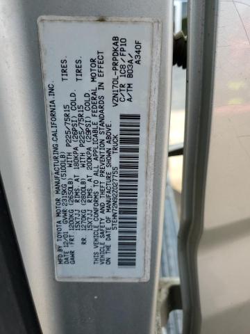 5TEHN72N92Z027755 - 2002 TOYOTA TACOMA DOUBLE CAB 灰色 照片 12