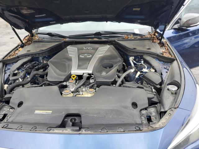 JN1EV7AR9JM434430 - 2018 INFINITI Q50 LUXE BLUE photo 11