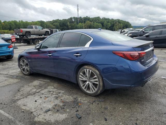 JN1EV7AR9JM434430 - 2018 INFINITI Q50 LUXE BLUE photo 2
