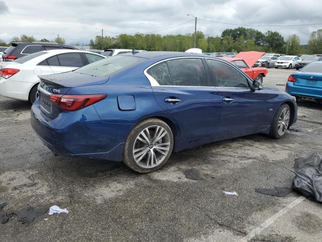 JN1EV7AR9JM434430 - 2018 INFINITI Q50 LUXE BLUE photo 3