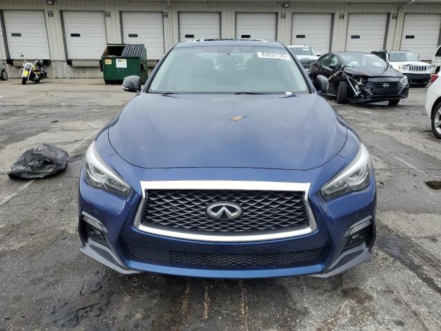 JN1EV7AR9JM434430 - 2018 INFINITI Q50 LUXE BLUE photo 5