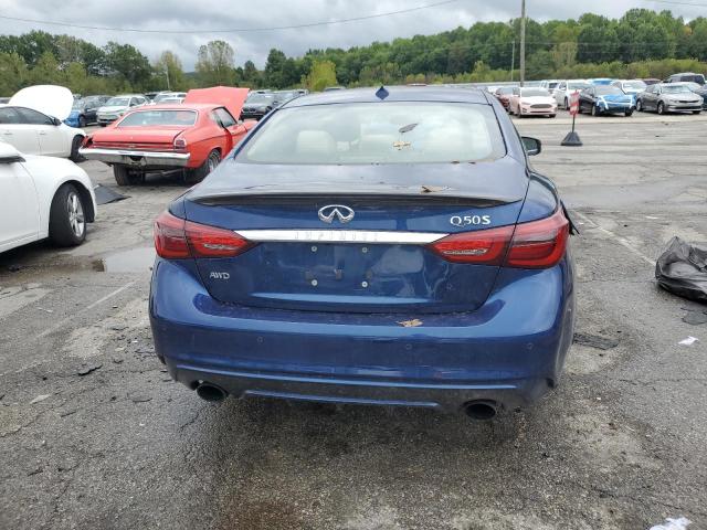 JN1EV7AR9JM434430 - 2018 INFINITI Q50 LUXE BLUE photo 6