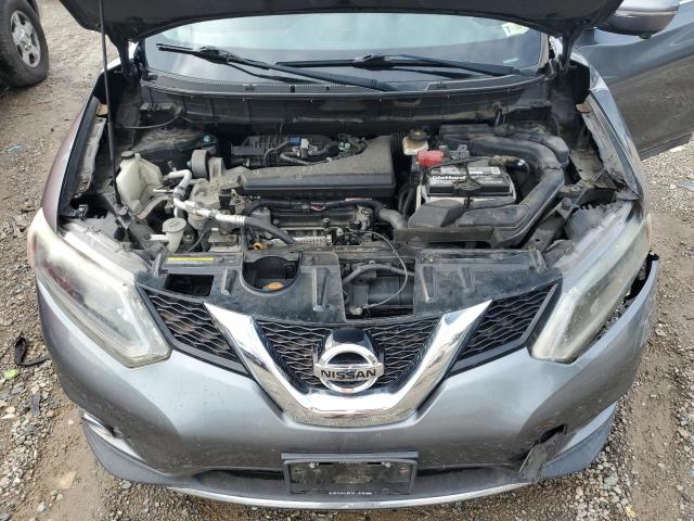 5N1AT2MVXFC762574 - 2015 NISSAN ROGUE S ნაცრისფერი ფოტო 12