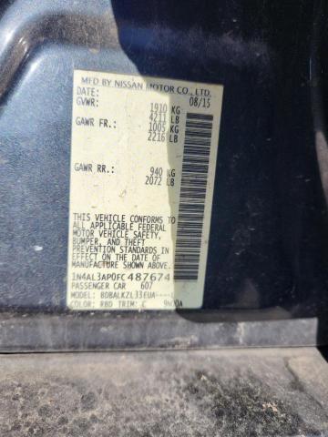 1N4AL3AP0FC487674 - 2015 NISSAN ALTIMA 2.5 გრაფიტი ფოტო 12