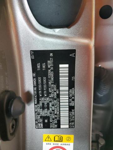 2T2ZZMCAXHC058722 - 2017 LEXUS RX 350 BASE BEIGE photo 13