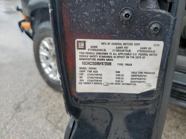 1GCHC23G95F873586 - 2005 CHEVROLET SILVERADO C2500 HEAVY DUTY CHARCOAL photo 13