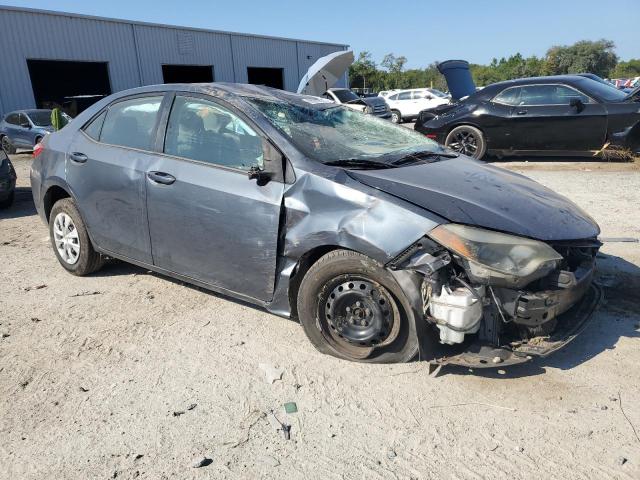 2T1BURHE0EC135428 - 2014 TOYOTA COROLLA L BLUE photo 4