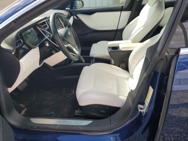5YJSA1E29HF201060 - 2017 TESLA MODEL S Niebieski zdjęcie 7