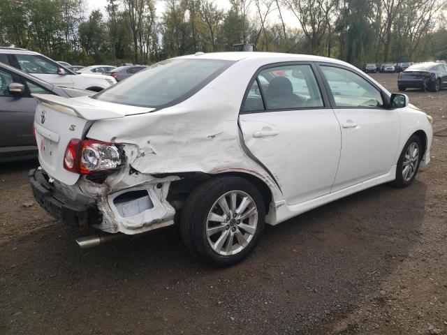 2T1BU4EE3AC484732 - 2010 TOYOTA COROLLA BASE أبيض صورة 3