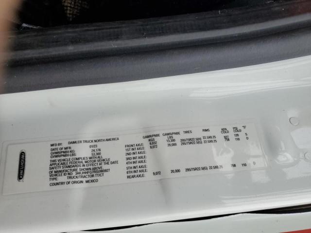 3AKJHHFG7RSUW0927 - 2024 FREIGHTLINER CASCADIA 1 Білий фото 10