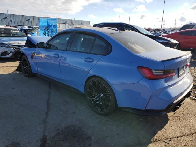WBS33AY06MFL32132 - 2021 BMW M3 COMPETITION BLUE photo 2
