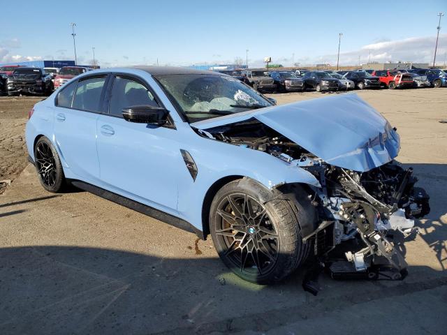 WBS33AY06MFL32132 - 2021 BMW M3 COMPETITION BLUE photo 4