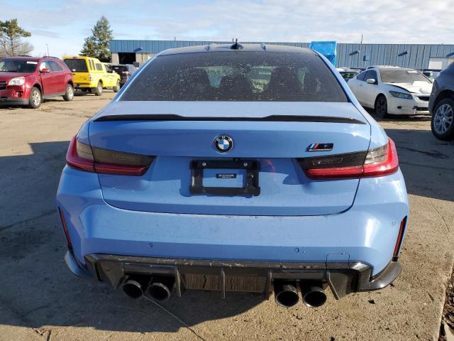 WBS33AY06MFL32132 - 2021 BMW M3 COMPETITION BLUE photo 6