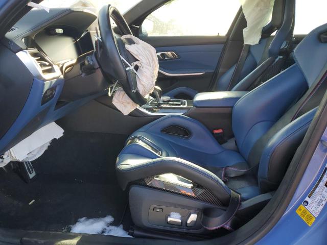 WBS33AY06MFL32132 - 2021 BMW M3 COMPETITION BLUE photo 7