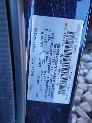 JM1GJ1V58G1460730 - 2016 MAZDA 6 TOURING BLUE photo 13