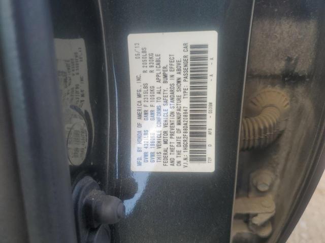 1HGCR2F88DA208947 - 2013 HONDA ACCORD EXL GRAY photo 12
