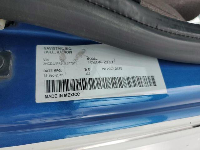 3HCDJAPR6GL377019 - 2016 INTERNATIONAL PROSTAR WHITE photo 10