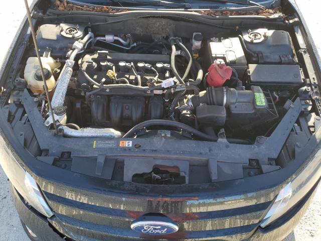 3FAHP0HA5CR242093 - 2012 FORD FUSION SE BLACK photo 11