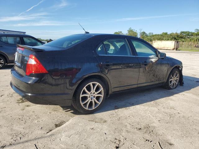 3FAHP0HA5CR242093 - 2012 FORD FUSION SE BLACK photo 3
