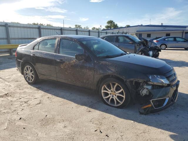 3FAHP0HA5CR242093 - 2012 FORD FUSION SE BLACK photo 4