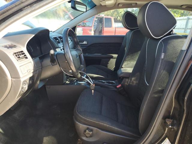 3FAHP0HA5CR242093 - 2012 FORD FUSION SE BLACK photo 7