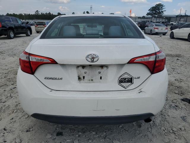 2T1BURHEXFC399211 - 2015 TOYOTA COROLLA L WHITE photo 6