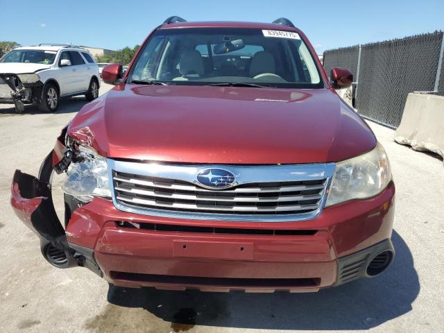 JF2SH6CC4AH765601 - 2010 SUBARU FORESTER 2.5X PREMIUM RED photo 5