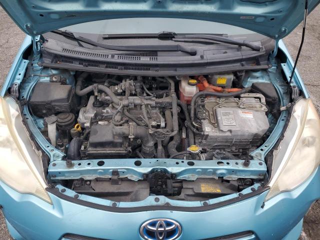 JTDKDTB32D1035029 - 2013 TOYOTA PRIUS C Türkis Foto 11