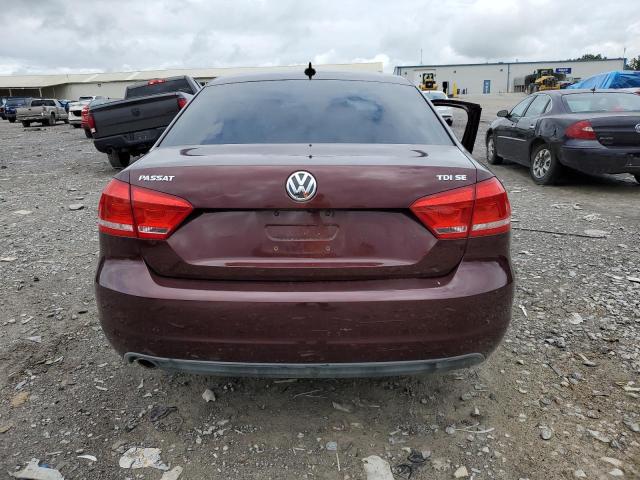 1VWBN7A36EC085943 - 2014 VOLKSWAGEN PASSAT SE Tünd qırmızı foto 6