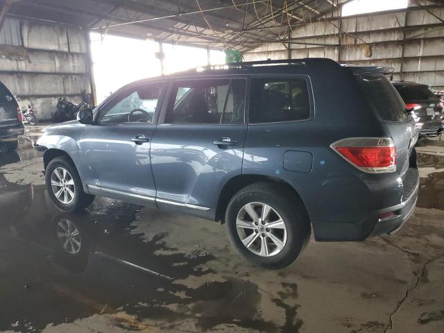 5TDBK3EH5BS059712 - 2011 TOYOTA HIGHLANDER BASE Bleu photo 2