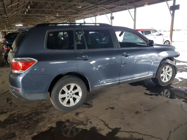 5TDBK3EH5BS059712 - 2011 TOYOTA HIGHLANDER BASE Bleu photo 3